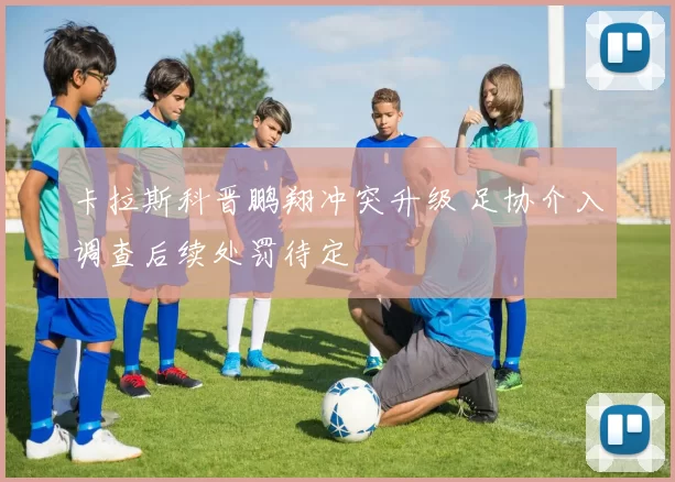 卡拉斯科晋鹏翔冲突升级 足协介入调查后续处罚待定